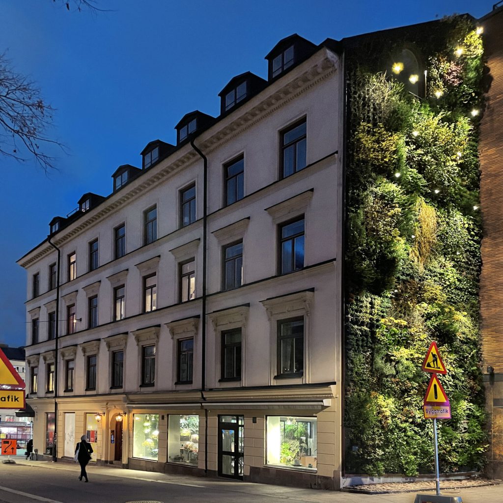 Växtväggar utomhus